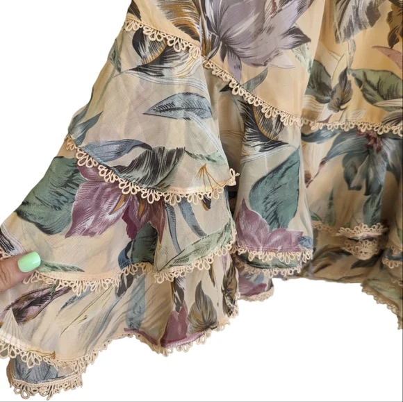 Luxxel Floral Long Sleeve Open Back Dress - Picture 8 of 10